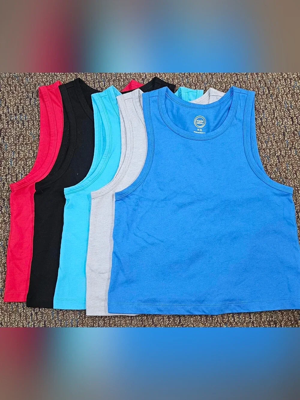 ​Boys Wonder Nation Crew Neck Tank Top Bundle (5 Pack) - Size M (8)